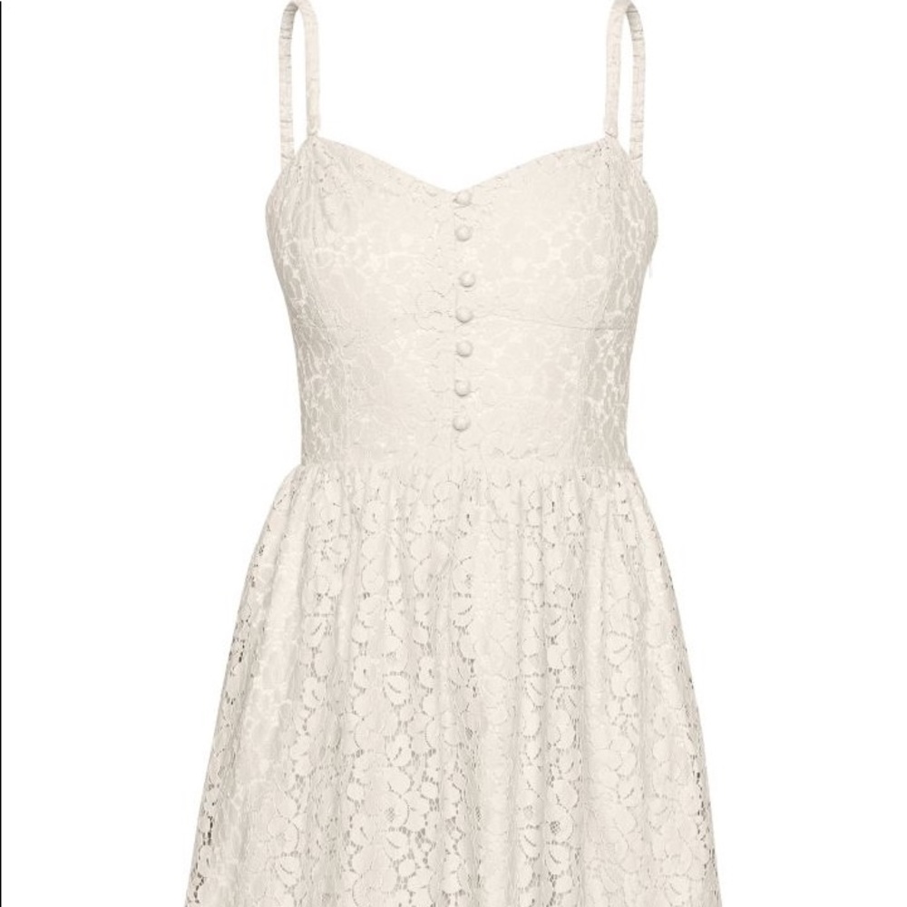 White Aritzia Lace Dress